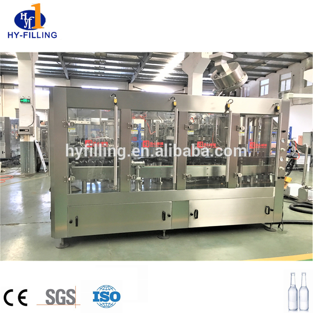 Роторная машина для розлива CSD в стеклянные бутылки 3-в-1